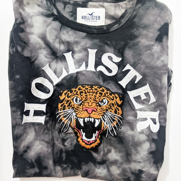 Hollister Tiger Shirt Tie Dye extra small grey - Picture 3 of 3